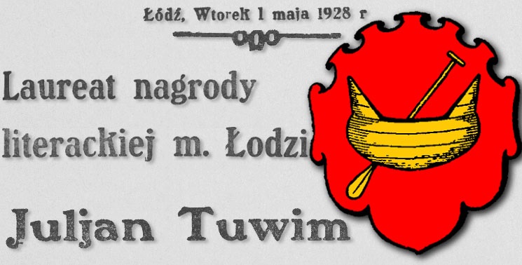 Nagroda literacka m. Łodzi na rok 1928 dla Juliana Tuwima